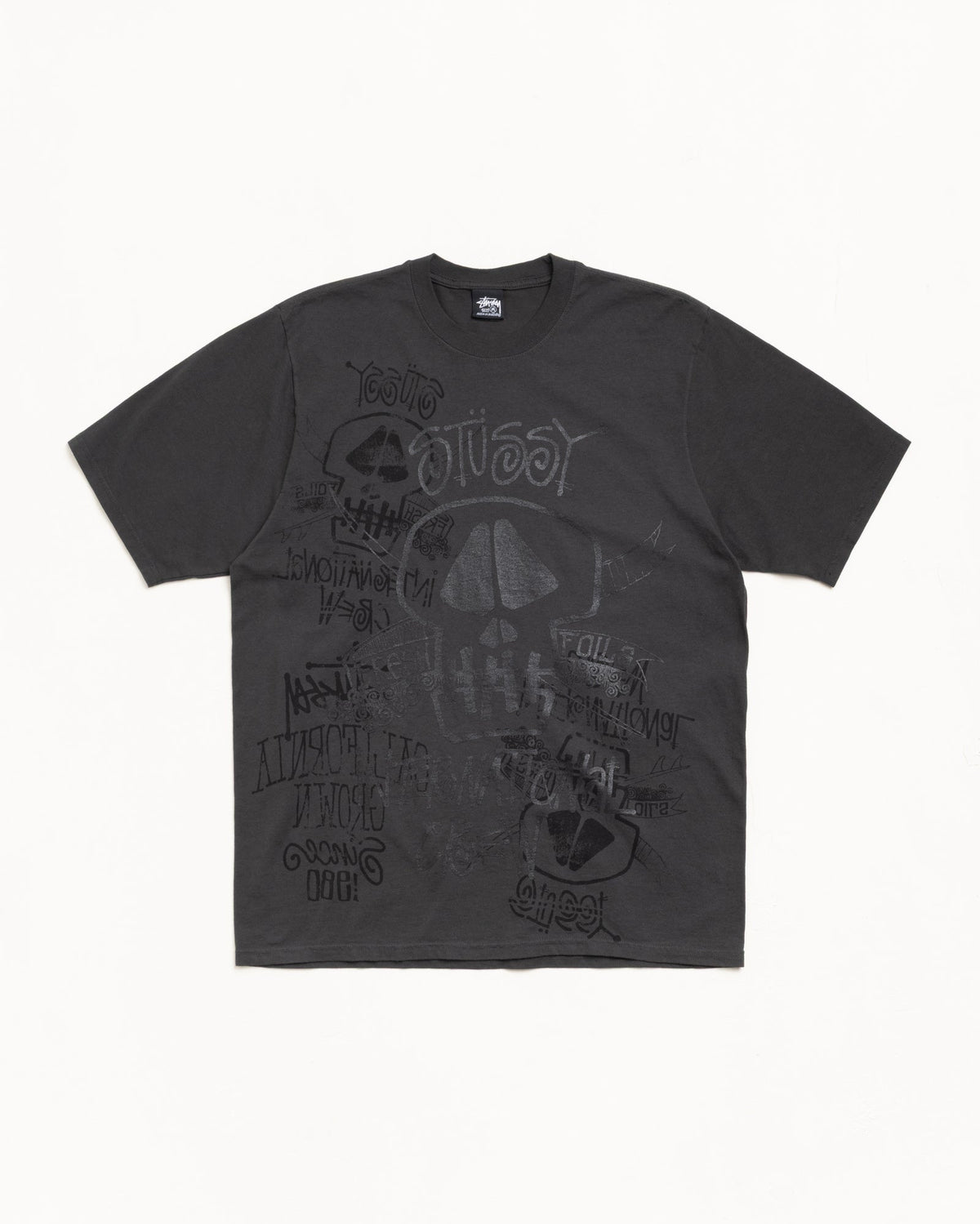 SKULLS TEE PIGMENT DYED
